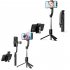Portable Selfie Stick Phone Tripod Quick Assembly 7 Sections Expansion Selfie Rod Mobile Phone Selfie Stick Stable Tripod  Cell Phone Tripod Support For Travel V