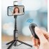 Portable Selfie Stick Tripod Stand Lightweight Handheld Mobile Phone Stand Extension Stabilizer Rod Accessories Sturdy Aluminium Alloy Rod Extendable Phone Trip