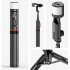 Portable Selfie Stick Tripod Stand Lightweight Handheld Mobile Phone Stand Extension Stabilizer Rod Accessories Sturdy Aluminium Alloy Rod Extendable Phone Trip