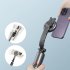 Portable Selfie Stick Tripod Stand Lightweight Handheld Phone Stand Extension Stabilizer Rod Accessories Light Black