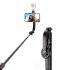 Portable Selfie Stick Tripod Stand Lightweight Handheld Phone Stand Extension Stabilizer Rod Accessories Light Black