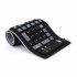 Portable Silent Foldable Silicone Keyboard Usb Flexible Soft Waterproof Roll Up Keyboard For Pc Laptop black