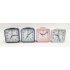 Portable Silent Noctilucence Alarm Clock with Night Light Snooze Function for Kids Table Desktop Beside Pink