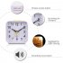 Portable Silent Noctilucence Alarm Clock with Night Light Snooze Function for Kids Table Desktop Beside black