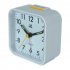 Portable Silent Noctilucence Alarm Clock with Night Light Snooze Function for Kids Table Desktop Beside white