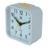 Portable Silent Noctilucence Alarm Clock with Night Light Snooze Function for Kids Table Desktop Beside white