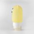 Portable Silicon Travel Bottle Cute Dog Shape Empty Container Cosmetic Carry on Jar