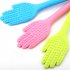 Portable Silicone Body  Massage  Pat Palm shaped Beater Hammer Massage Tools For The Sore Muscles Of The Back Neck Shoulders Legs Feet blue