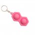 Portable Silicone Rodent Pioneer Keychain Silicone Decompression  Toy Gourd green Single pack