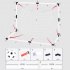 Portable Soccer Goal Net Set Children Sports Practice Soccer Goals With Soccer Ball Training Toys For Kids Gifts As shown