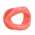 Portable Soft Silicone Face Slimmer Smile Facial Muscle Exerciser Smiling Trainer Pink Lite  PP bag 