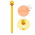 Portable Soft Silicone Cartoon Pencil Case Capacitive Pen Protective Sleeve Compatible For Ipencil Second Generation Pen White