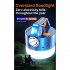 Portable Solar Camping Lantern 3 Modes USB Rechargeable Flashlight Blue
