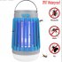 Portable Solar Lamp With Built in Hooks Electric Led Light For Home Office Garage Campsite Garden W005 blue