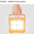 Portable Solar Led Work Light 6000mah Battery Usb Rechargeable Outdoor Waterproof Camping Tent Light Flashlight remote control