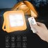 Portable Solar Led Work Light 6000mah Battery Usb Rechargeable Outdoor Waterproof Camping Tent Light Flashlight remote control