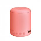 Portable Speaker Bluetooth4.2 Mini Wireless Speaker Small Sound Box Built-in 400mA Battery Support 32GB TF Card Hands-free Calling Fresh Bright Color  Pink