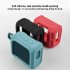 Portable Speaker Protective Sleeve Bracket Silicone Case Compatible For Jbl Go3 Audio Storage Shell Outdoor Stand black