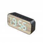 Portable Speaker, Stereo Sound Speaker Clock Digital Alarm Clock Mirror Display