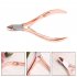 Portable Stainless Steel Nail Art Cuticle Nipper Cutter Clipper Manicure Pedicure Tools Nail Scissors Rose gold