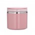 Portable Stainless Steel Breakfast  Cup Soup Bowl Thermal Storage Container Sealed Bento Box With Handle blue 630 ml