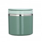 Portable Stainless Steel Breakfast  Cup Soup Bowl Thermal Storage Container Sealed Bento Box With Handle Green 630 ml