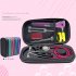 Portable Stethoscope Storage Box Carry Travel Case Bag Hard Drive Pen Medical Organizer purple