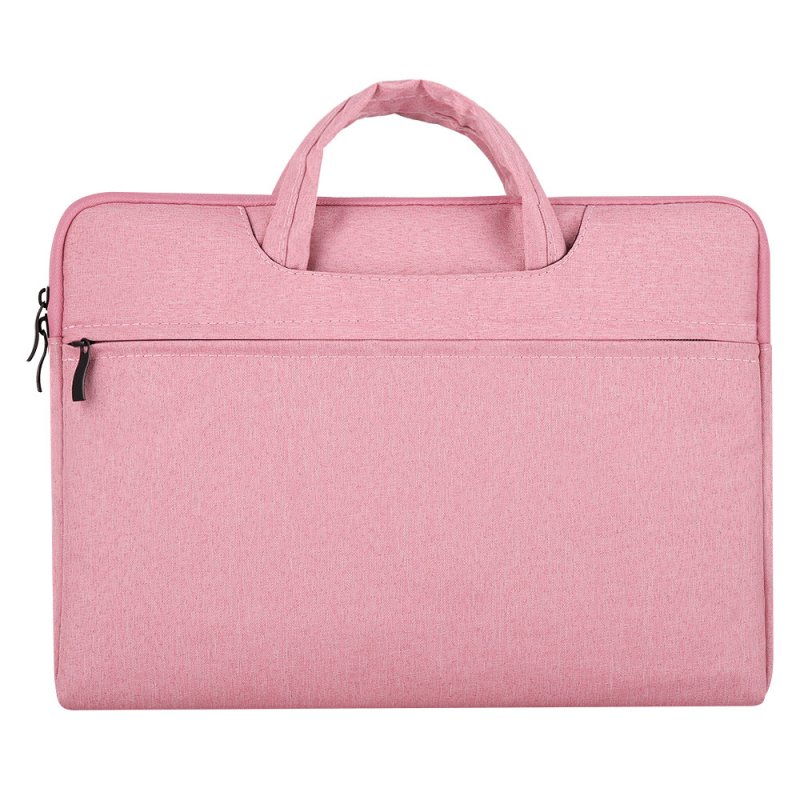 Portable Storage Bag Oxford Cloth Laptop Bag Waterproof Protective Storage Bag Pink_13.3 inches
