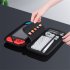 Portable Storage Bag Pouch Lightweight Waterproof Case Built in 5 Game Card Slots Game Accessories For Nintendo Switch silver