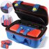 Portable Storage Box Bag Travel Suitcase Compatible For Nintendo Switch Oled switch Game Accessories blue red