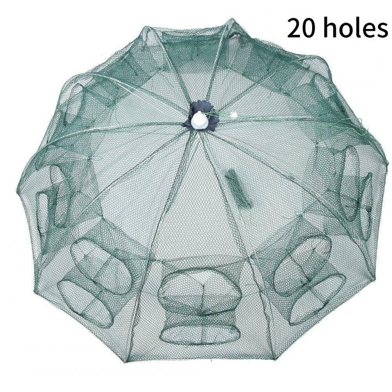 Wholesale Portable Sturdy Fish Mesh Net Umbrella-type Cast Net Fishing  Tackle Accessory 20 entrance From China