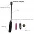 Portable T6 Strong Light Flashlight Magnetic Telescopic Focusing Torch for Outdoor Activities Vehicle Repairing black