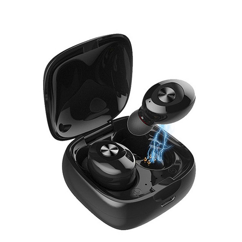 Portable TWS in-ear Dual Access 5.0 Bluetooth Mini Dual Ear Sports Charging Bay black