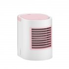 Portable Table Cooler USB Mini Handheld Air Conditioner Cooling Fan for Office Home Pink 178   133   170mm