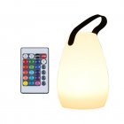 Portable Table Lamp With Remote Control Bedside Lamp Waterproof Dimmable Desk Lamp USB Charging LED Table Lamp For Home Garden round hand lamp