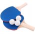 Portable Table Tennis Set Ping Pong Racket Ball Retractable Net Rack Sports Equipment English Manual Black Blue
