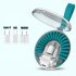 Portable Telescopic Spring Data Cable With Storage Box 3 in 1 Charging And Data Transfer Usb Charging Cable Adapter black