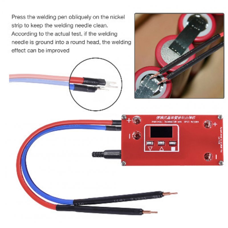 Portable Transistor Mini  Spot  Welder Lcd Display Screen Various Welding Power-sources 18650 Lithium Battery Spot Welding Machine as picture show