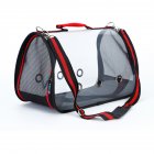 Portable Transparent Pet Handbag Carrier Comfortable Travel Bags Single-should Bags for Cat Dog Puppy  L
