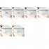Portable Transparent TPU A4 File Folder Document Filing Bag Stationery Bag with Zipper