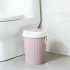 Portable Trash Can Garbage Bin Swing Lid Home Bathroom Kitchen Waste Basket Pink