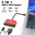 Portable Tv Dock Charging Docking Station Charger 4k Hdmi compatible Tv Adapter Usb 3 0 100w Pd Multi port Compatible For Switch red