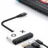 Portable Tv Dock Charging Docking Station Charger 4k Hdmi compatible Tv Adapter Usb 3 0 100w Pd Multi port Compatible For Switch red