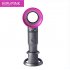 Portable USB Bladefree Fan Folding with Stand Base Cartoon Handheld Small Fan Pink Bladefree