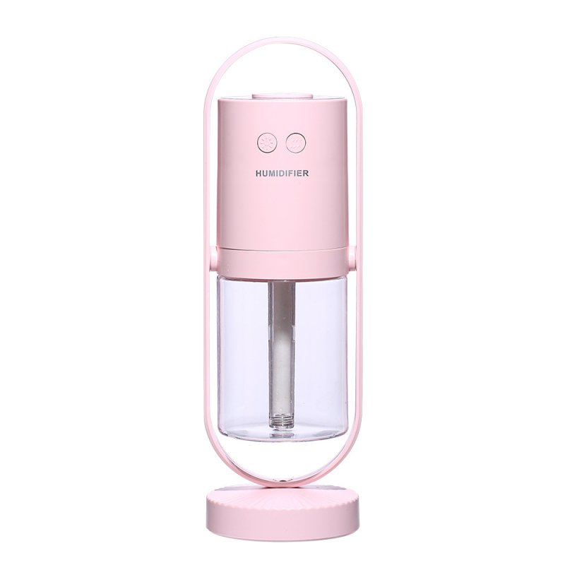Portable USB Mini LED 7 Colors Change Night Light Air Humidifier Purifier Pink