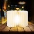 Portable USB Rechargeable LED Light Foldable Wooden Book Lamp for Home Decor Wooden white maple Dupont paper small
