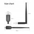 Portable Usb Dongle With External Antenna 100m Bluetooth compatible 5 1 Transmitter Audio Receiver 3 0mbps black