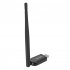 Portable Usb Dongle With External Antenna 100m Bluetooth compatible 5 1 Transmitter Audio Receiver 3 0mbps black