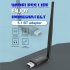 Portable Usb Dongle With External Antenna 100m Bluetooth compatible 5 1 Transmitter Audio Receiver 3 0mbps black