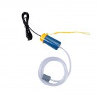 Portable Usb Oxygen Pump Usb Charging Low Noise Energy Saving Air Pump Aquarium Fish Tank Supplies Nordic blue/yellow